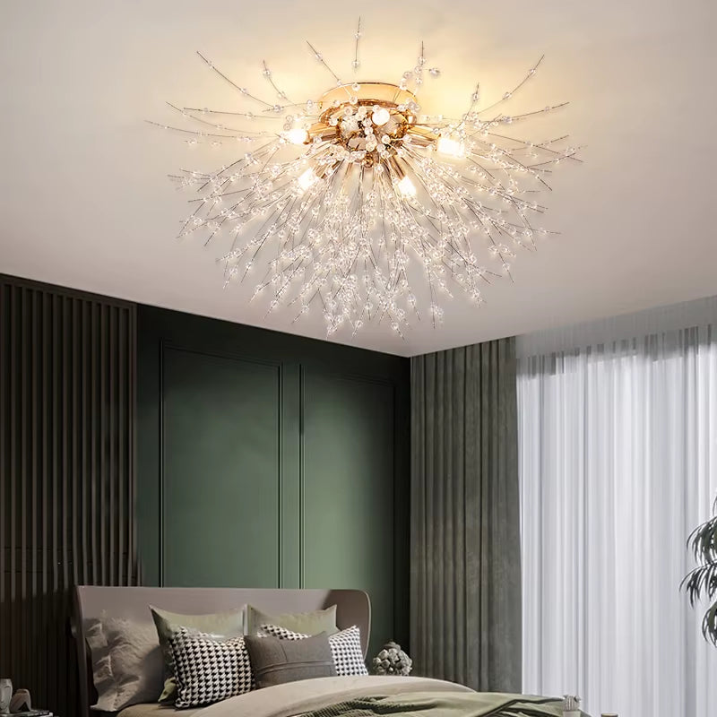 Dandelion Crystal Chandelier – Nordic Modern Ceiling Light