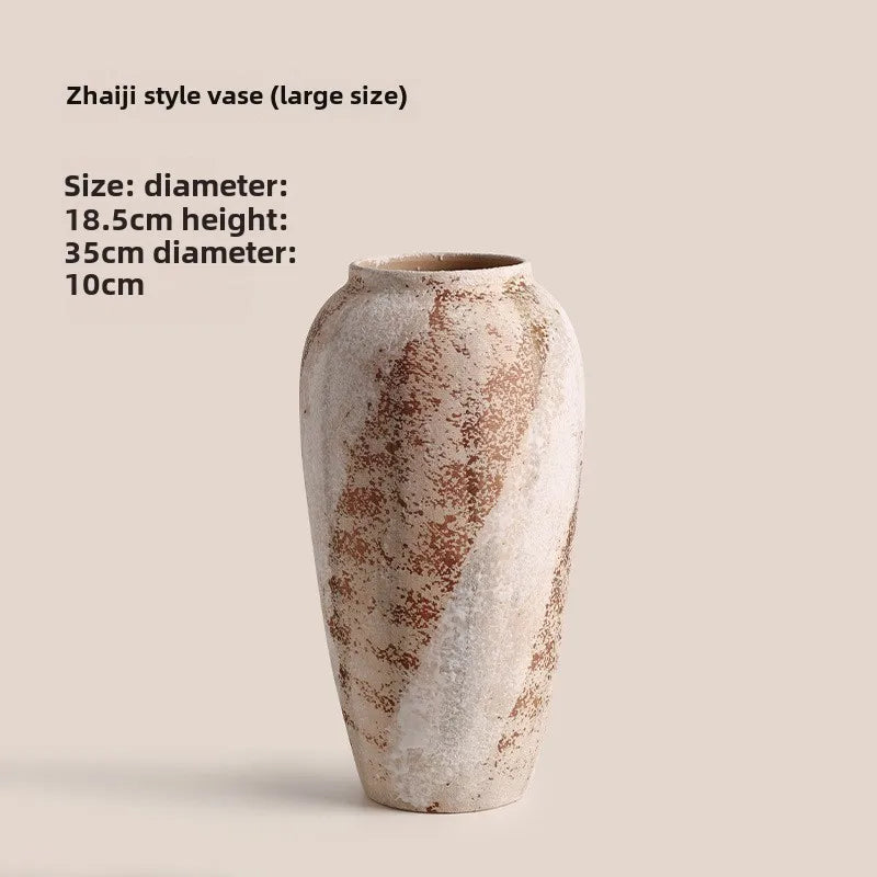 Vintage Wabi-Sabi Pottery Vase
