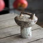 Ceramic Wabi-Sabi Vase – Handmade Rough Pottery Décor