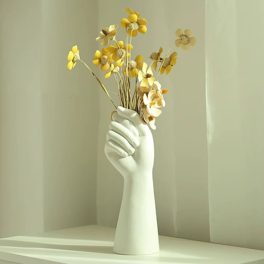 Human Body Flower Vase – Aesthetic Resin Ceramic Décor