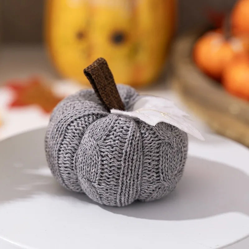 Knitted Pumpkin Harvest Festival Pumpkin Ornament 