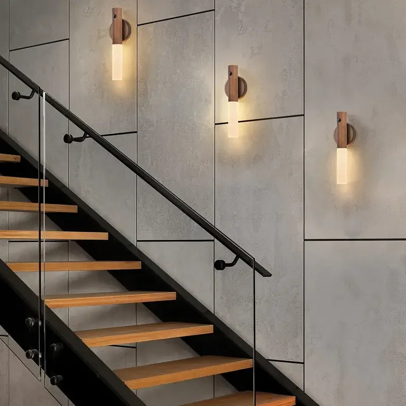 Smart Motion Sensor Night Light – Rechargeable LED Wall Lamp