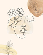 Boho Women Face Illustration Wall Art Set of 3 – Printable Digital Download