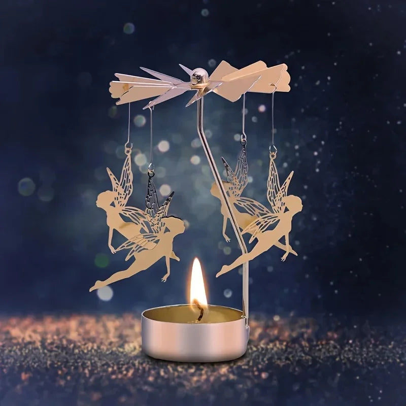 1Pc Metal Hot Rotating Candle Holder