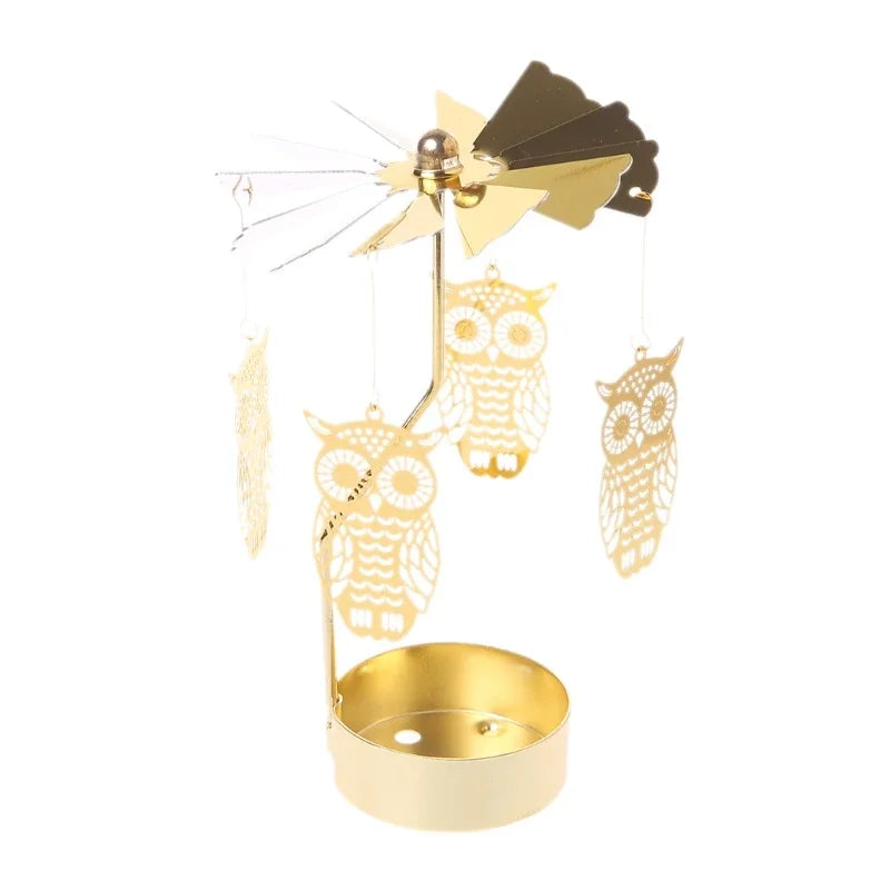 1Pc Metal Hot Rotating Candle Holder
