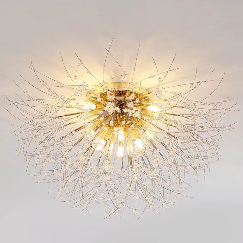 Dandelion Crystal Chandelier – Nordic Modern Ceiling Light