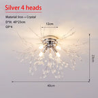 Dandelion Crystal Chandelier – Nordic Modern Ceiling Light