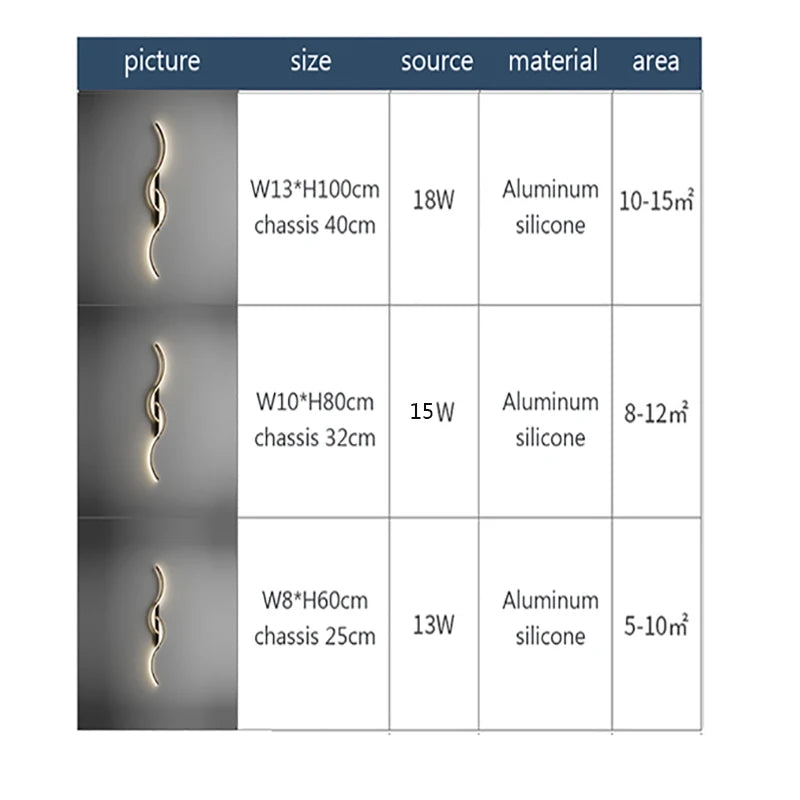 Modern LED Wall Lamp – Minimalist Bedside Light