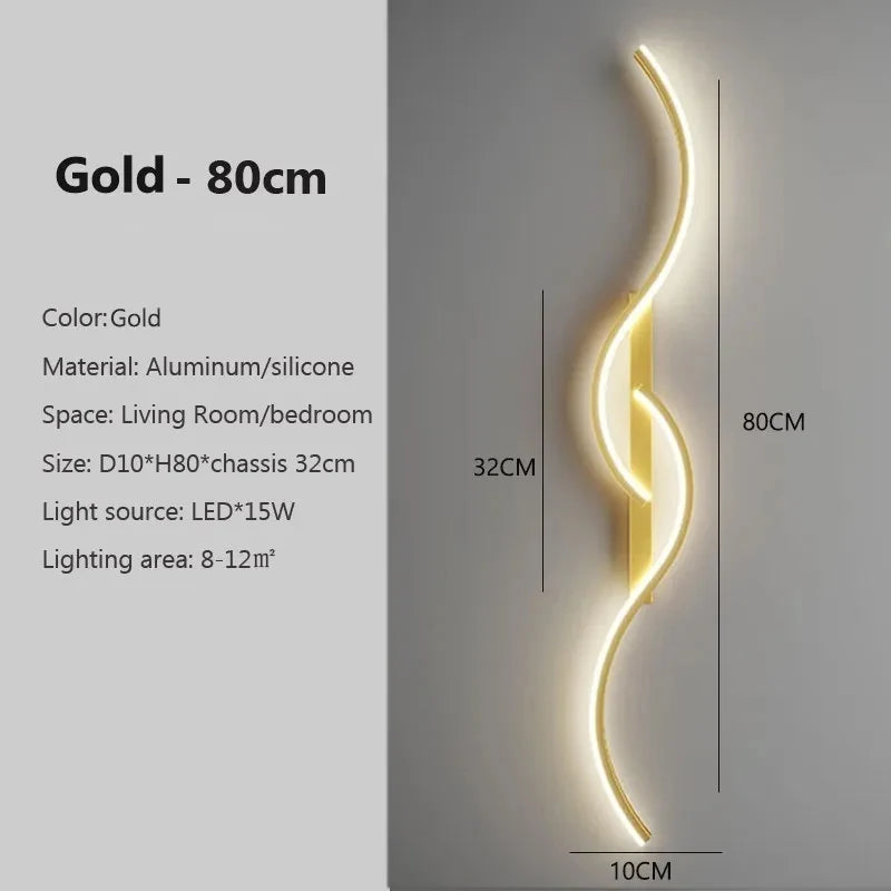 Modern LED Wall Lamp – Minimalist Bedside Light