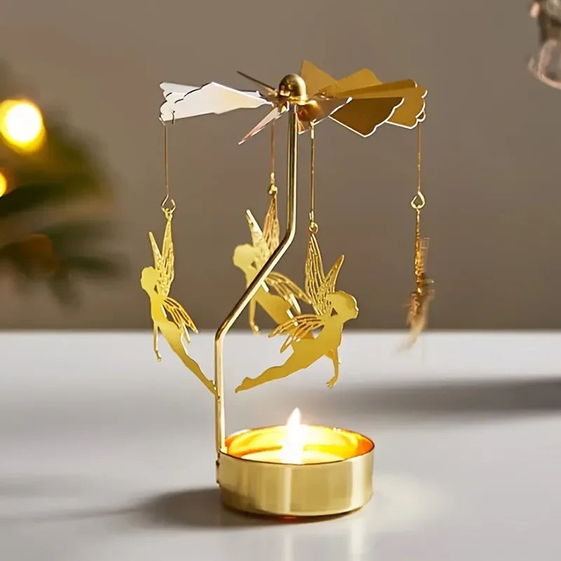 1Pc Metal Hot Rotating Candle Holder