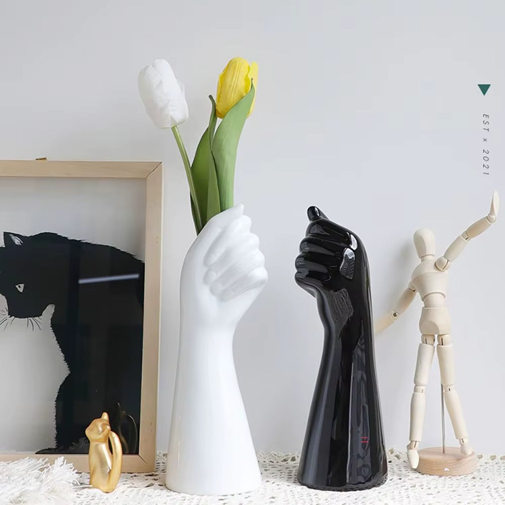 Human Body Flower Vase – Aesthetic Resin Ceramic Décor