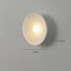 Wabi Sabi round Wall Lamp for Bedroom 