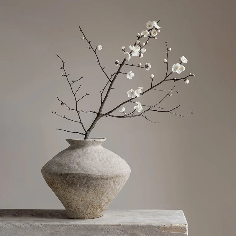 Vintage Wabi-Sabi Pottery Vase