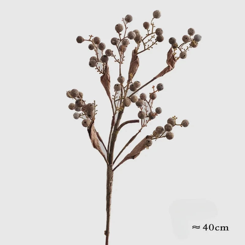 40CM Artificial Autumn Colored Bouquet - European Style Dried Silk Flowers
