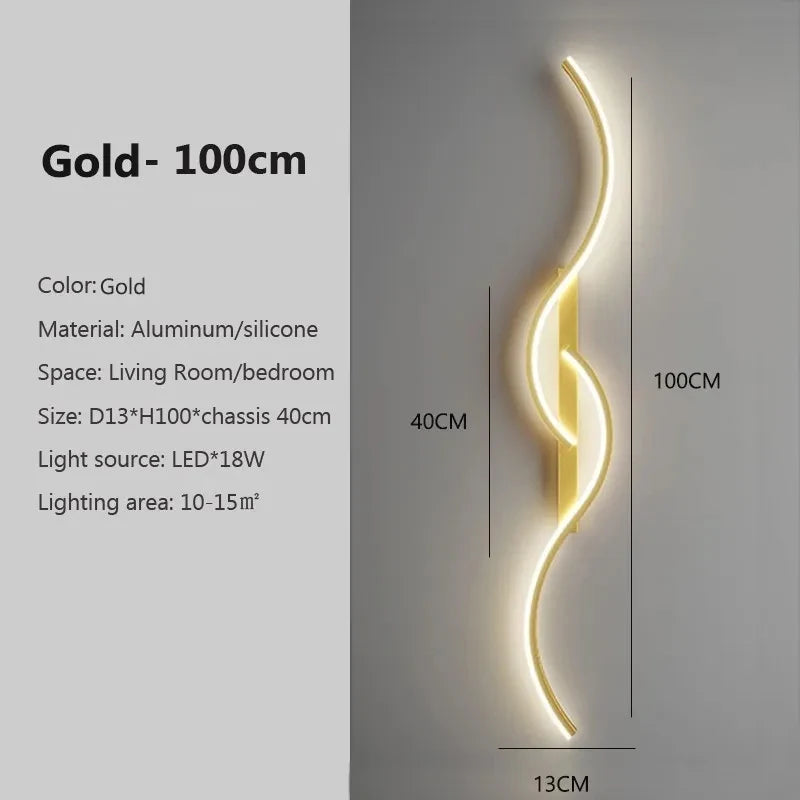 Modern LED Wall Lamp – Minimalist Bedside Light