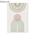 Abstract Lines Wall Paintings Leaf Print Pictures 