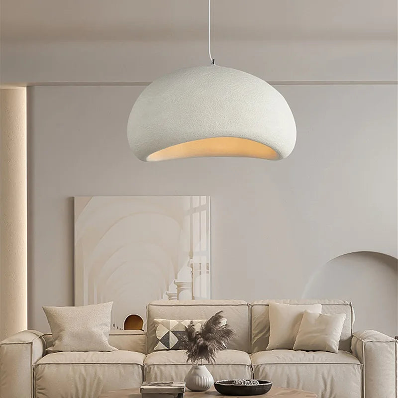 Nordic Wabi Sabi LED Pendant Lamps - Stylish Modern Chandelier for Dining Room, Living Room, and Bedroom