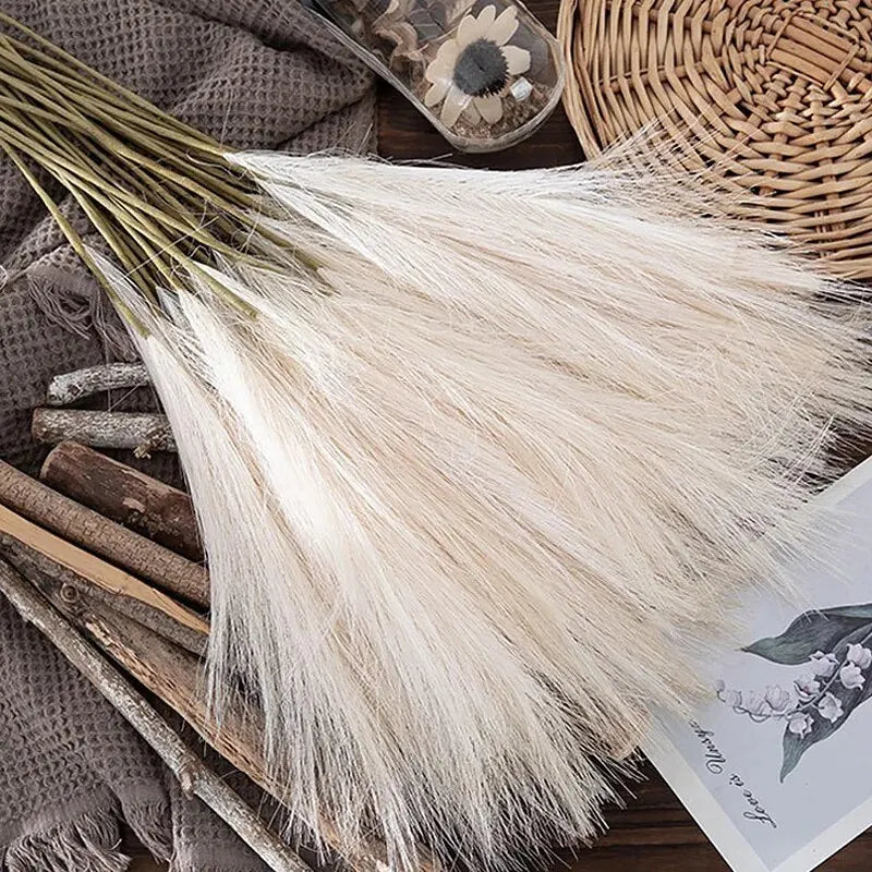 10Pcs Artificial Reed Bouquet Decoration