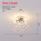 Dandelion Crystal Chandelier – Nordic Modern Ceiling Light