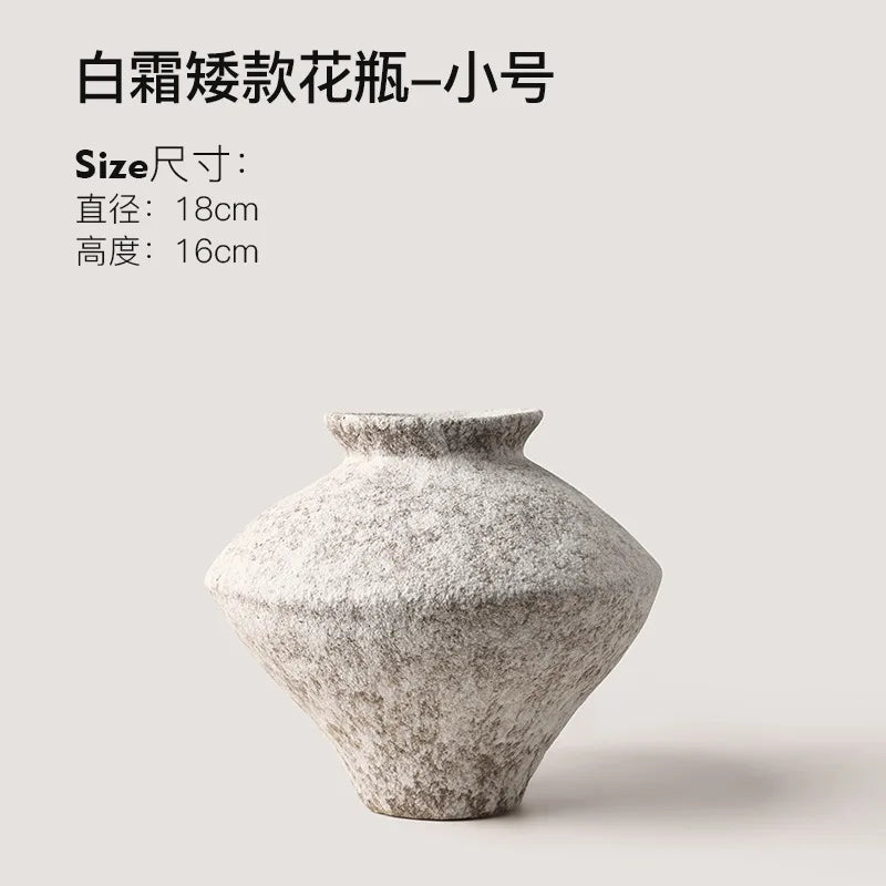 Vintage Wabi-Sabi Pottery Vase
