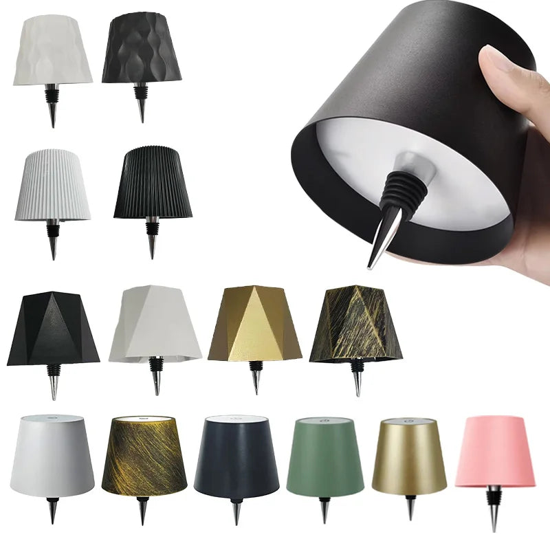 Wireless Bottle Table Lamp – Touch Control Dimmable Light