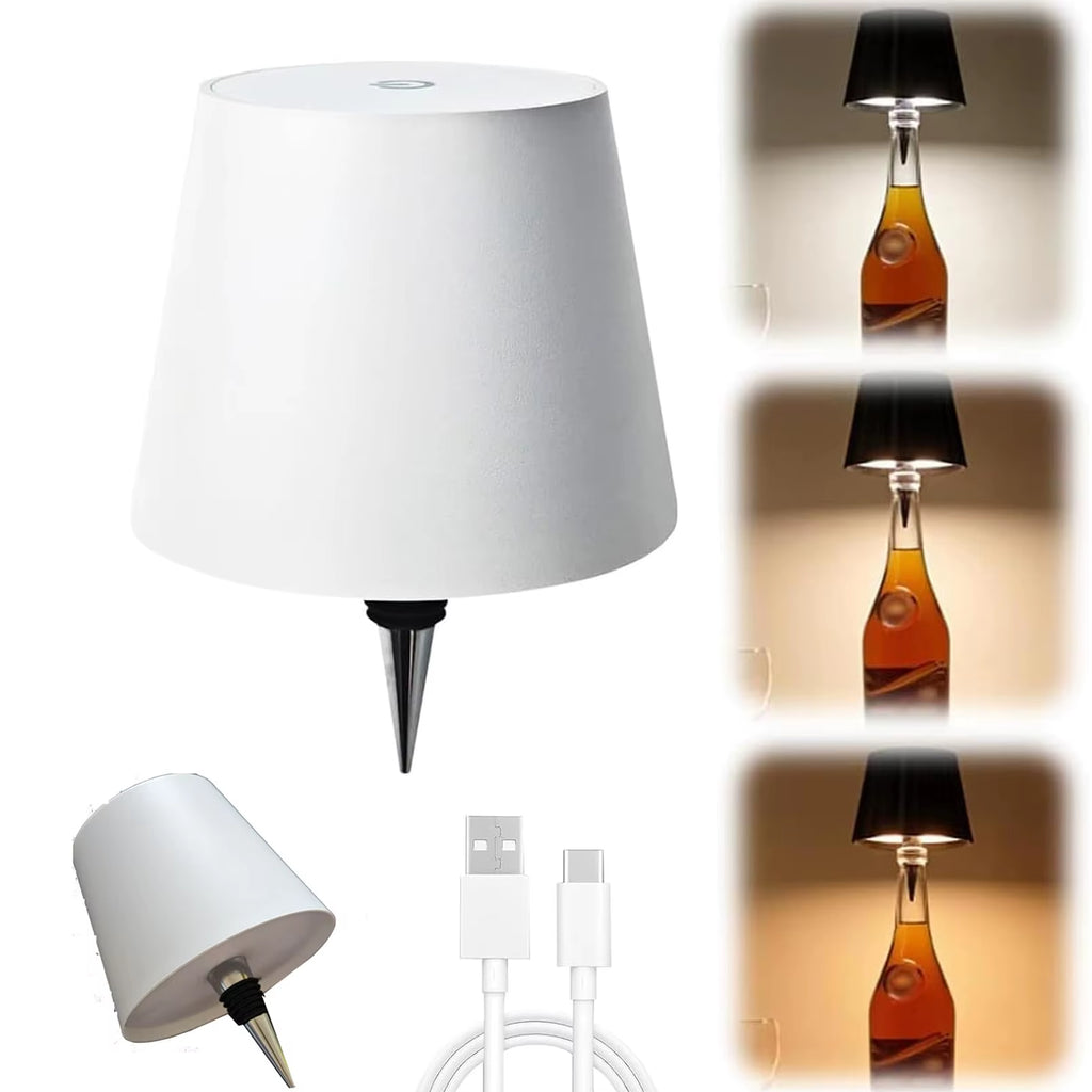 Wireless Bottle Table Lamp – Touch Control Dimmable Light