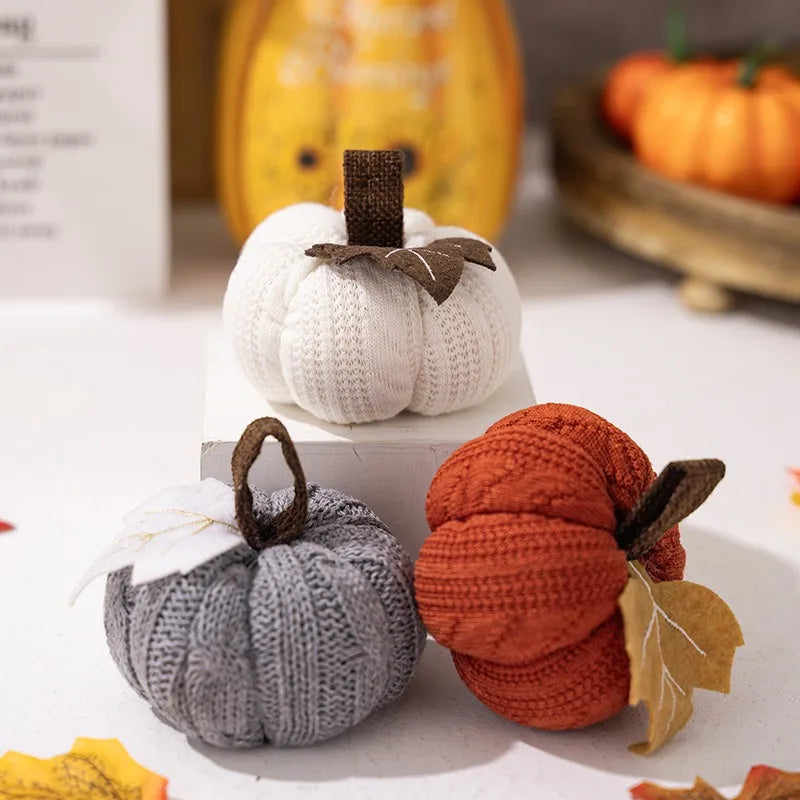 Knitted Pumpkin Harvest Festival Pumpkin Ornament 