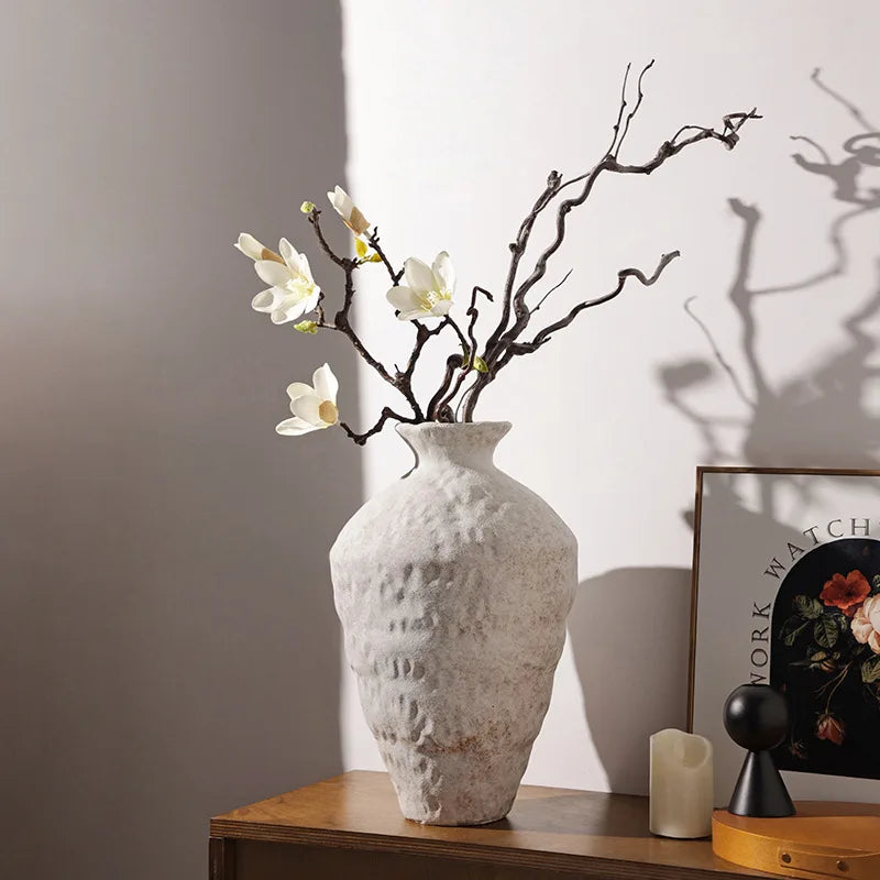 Vintage Wabi-Sabi Pottery Vase
