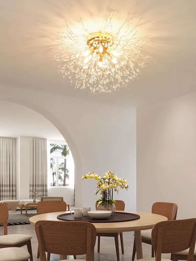 Dandelion Crystal Chandelier – Nordic Modern Ceiling Light