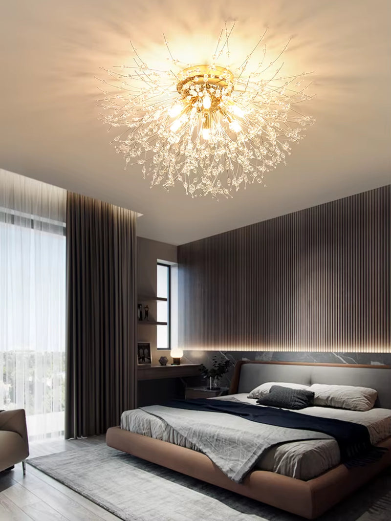 Dandelion Crystal Chandelier – Nordic Modern Ceiling Light