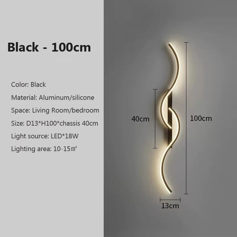 Modern LED Wall Lamp – Minimalist Bedside Light