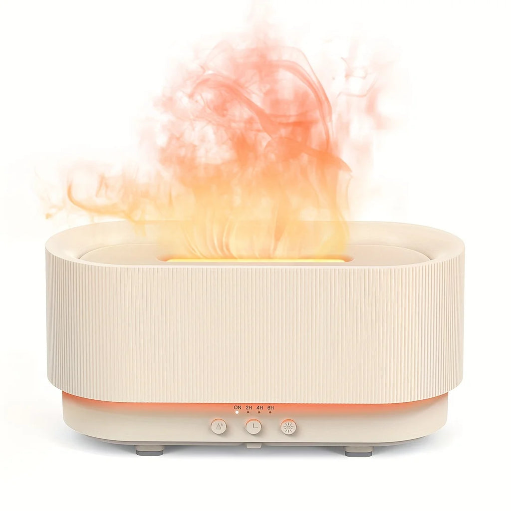 300ml Flame Aroma Diffuser – The Perfect Holiday Gift for Relaxation & Home Décor