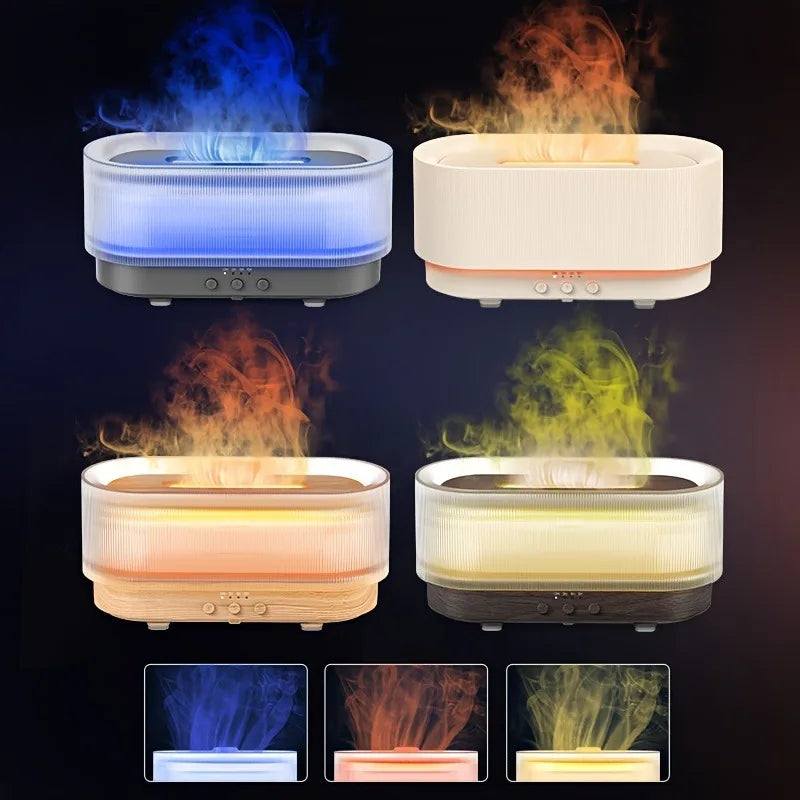 300ml Flame Aroma Diffuser – The Perfect Holiday Gift for Relaxation & Home Décor