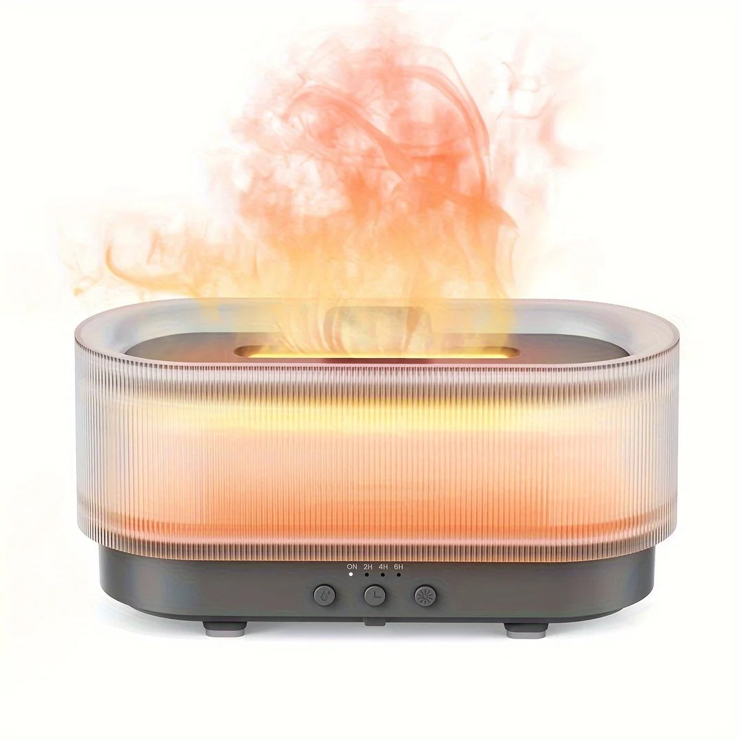 300ml Flame Aroma Diffuser – The Perfect Holiday Gift for Relaxation & Home Décor