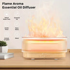 300ml Flame Aroma Diffuser – The Perfect Holiday Gift for Relaxation & Home Décor