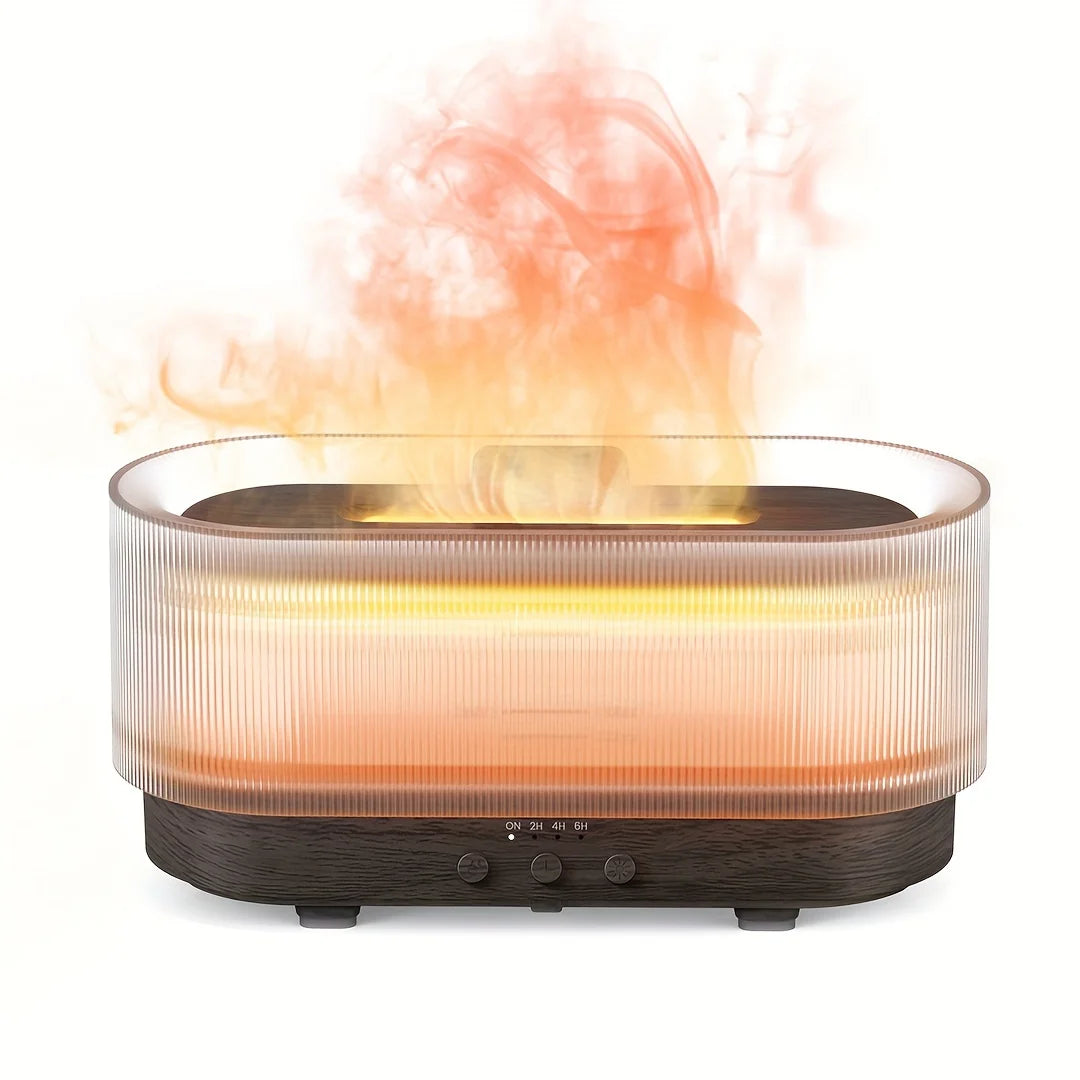 300ml Flame Aroma Diffuser – The Perfect Holiday Gift for Relaxation & Home Décor