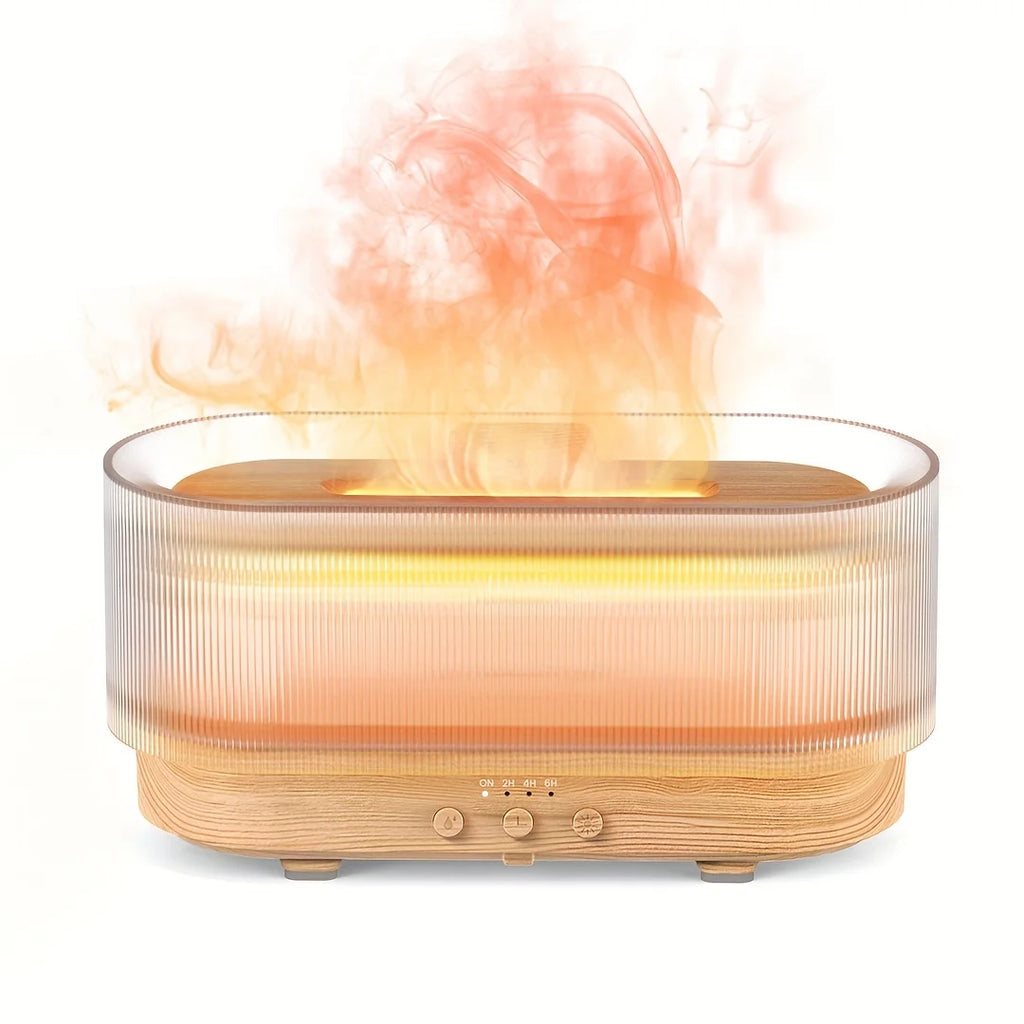 300ml Flame Aroma Diffuser – The Perfect Holiday Gift for Relaxation & Home Décor