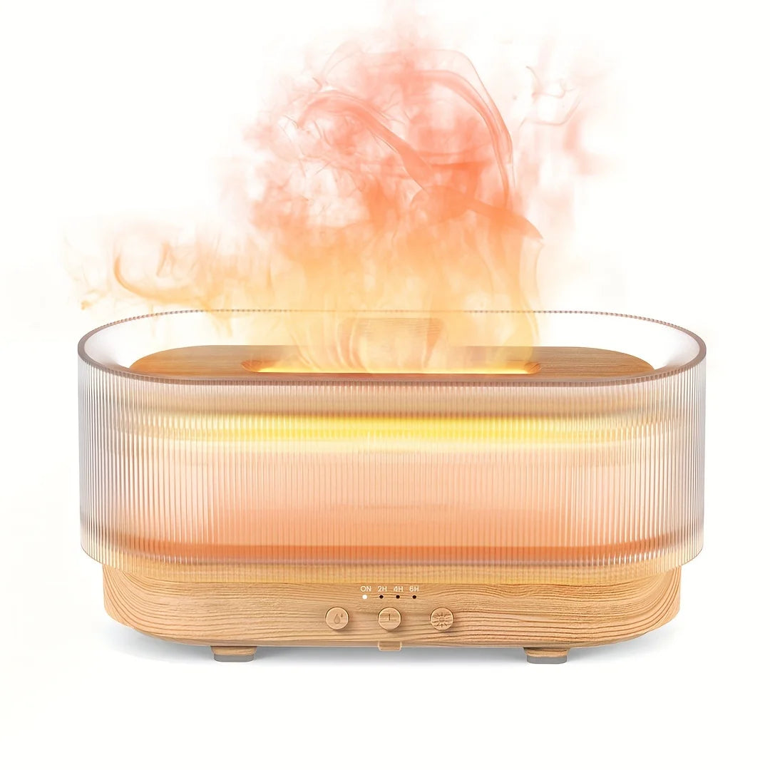 300ml Flame Aroma Diffuser – The Perfect Holiday Gift for Relaxation & Home Décor