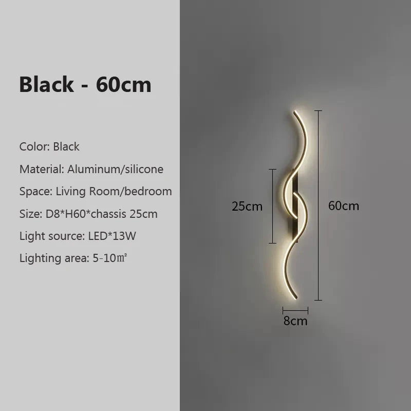 Modern LED Wall Lamp – Minimalist Bedside Light