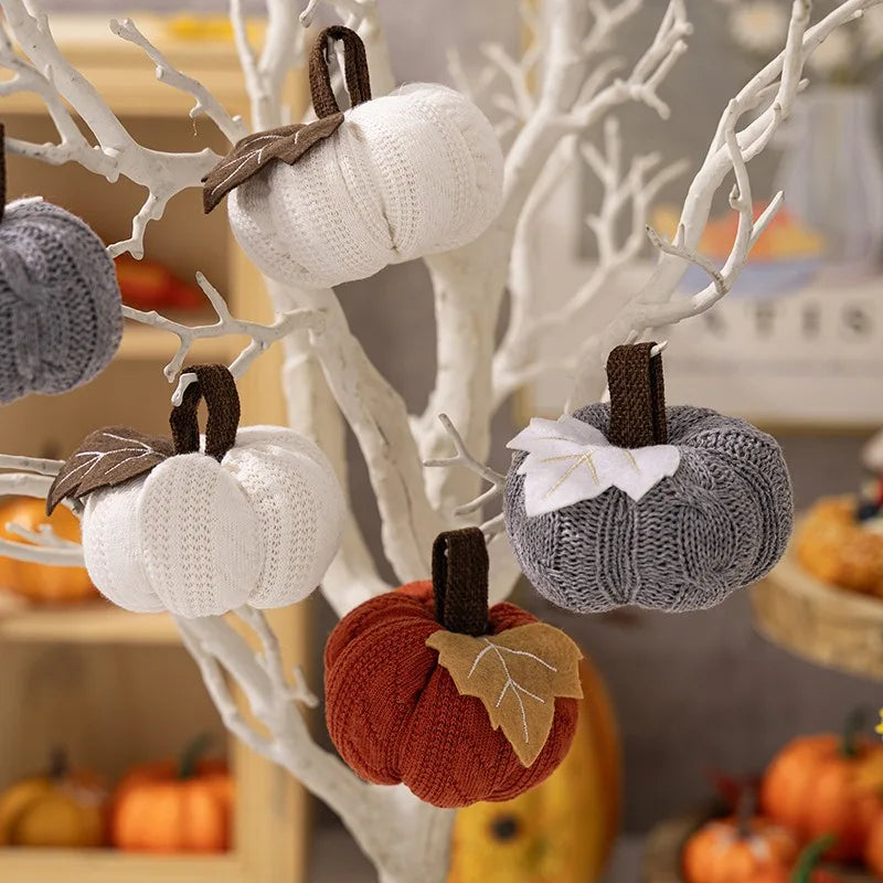 Knitted Pumpkin Harvest Festival Pumpkin Ornament 