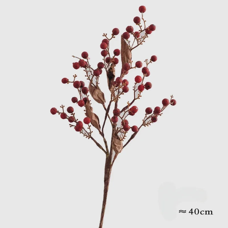 40CM Artificial Autumn Colored Bouquet - European Style Dried Silk Flowers
