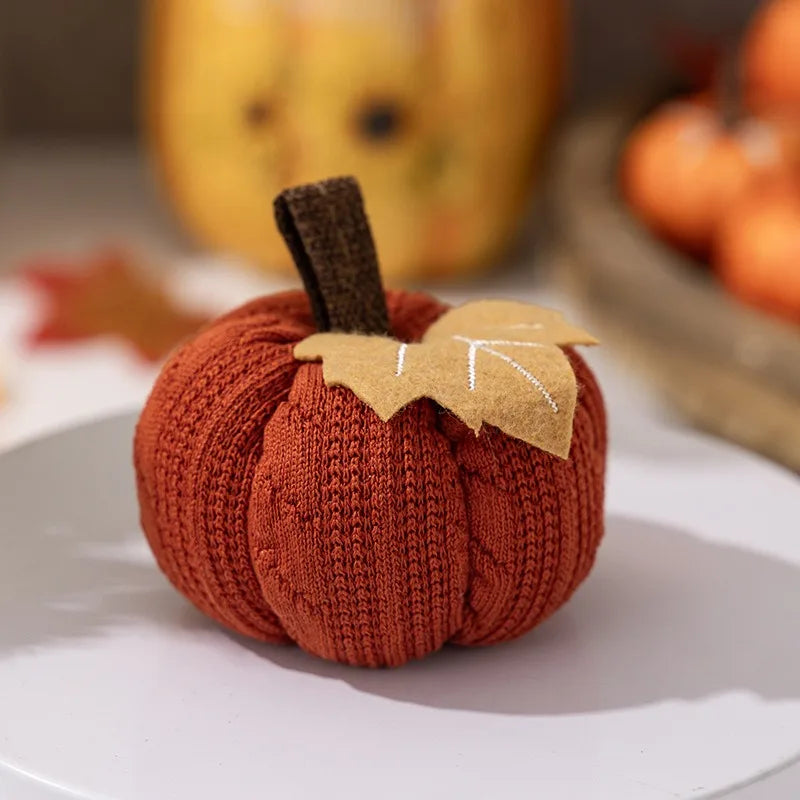 Knitted Pumpkin Harvest Festival Pumpkin Ornament 