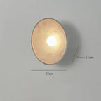Wabi Sabi round Wall Lamp for Bedroom 