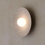 Wabi Sabi round Wall Lamp for Bedroom 