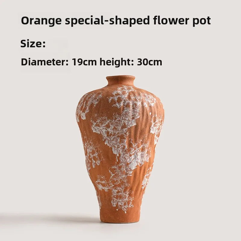Vintage Wabi-Sabi Pottery Vase