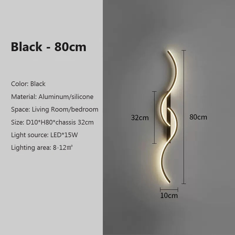Modern LED Wall Lamp – Minimalist Bedside Light