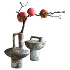 Ceramic Wabi-Sabi Vase – Handmade Rough Pottery Décor