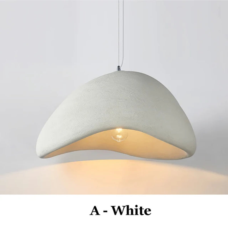 Nordic Wabi Sabi LED Pendant Lamps - Stylish Modern Chandelier for Dining Room, Living Room, and Bedroom