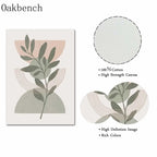 Abstract Lines Wall Paintings Leaf Print Pictures 