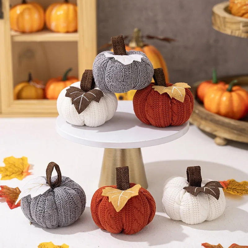 Knitted Pumpkin Harvest Festival Pumpkin Ornament 